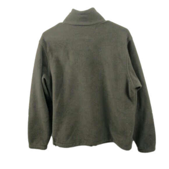 Columbia Men's Army Green Zip Front Long Sleeve Fleece Size Medium - Picture 3 of 5